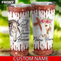 Personalized Jesus And Horse Tumbler