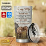 Custom Horse Couple Tumbler