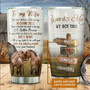 Custom Horse Couple Tumbler