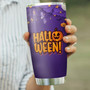 We Scare Because We Care Witch Boo Ghost Scary Pumpkin Trick Or Treat Halloween Stainless Steel Tumbler