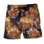 Firefighter Tropical Floral Colorful Beach Short