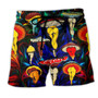 Hippie Love Life Funny Mushroom Beach Short