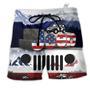 Jeep America Flag Style Beach Short