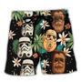 Starwars Tropical Leaf Summer Beach Short Family