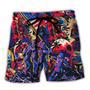 Independence Day Special Starwars Synthwave Tropical Style Beach Short Family