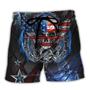 Skull America Live It Love It Or Get The Hell Out Beach Short