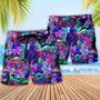 Special Starwars Baby Yoda Synthwave Beach Short Family