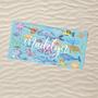 Personalized Cartoon Picture Name Kids Summer Beach Towel