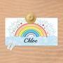 Personalized Colorful Rainbow Name Summer Beach Towel