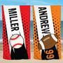 Personalized Differ Ball Sports Cool Beach Towel