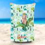 Personalized Dragon Knight Beach Towel For Girl