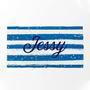 Personalized Glitter Stripes Name Summer Beach Towel