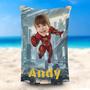 Personalized Ironboy Beach Towel Best Gifts For Boy