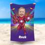 Personalized Ironboy Summer Beach Towel For Boy