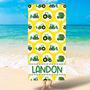 Personalized Popular Vehicles Boys Beach Towel