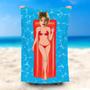 Personalized Red Bikini Girl Airbed Summer Beach Towel