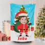 Personalized Santa With Gifts Pack Beach Towel
