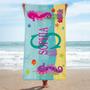 Personalized Sea Animals Name Beach Towel For Kids