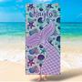 Personalized Sea World Mermaid Beach Towel