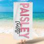 Personalized Simple Colorful Name Summer Beach Towel