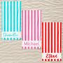 Personalized Stripes And Name Summer Beach Towel