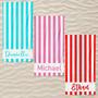 Personalized Stripes And Name Summer Beach Towel