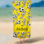 Personalized Summer Football Sport Party Beach Towel