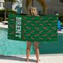 Personalized Summer Football Sport Party Beach Towel