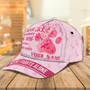 Custom Classic Cap For Breast Cancer Survivors - Personalized Name Cap