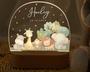 Personalized night light baby animal lamp baby gift birth easter and christening gift