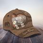 Personalized Custom Classic Cap - Love Elephant Theme