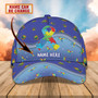 Custom Classic Cap For Autism Awareness - Personalized Name Cap