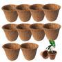 Coconut Fiber Hanging Basket Set 10PCS 3.2 Inch Replacement Flower Basket Liners