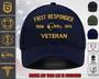 First Responder Veteran Custom Embroidered Hat US Military Honor Cap