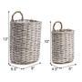 Plant Pot Wicker Basket Set – Wall Hanging Woven Planters for Flowers and Home Decor