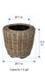Ratan Basket Planter Indoor & Outdoor Jar Planter Basket with Plastic Pot