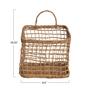 Rattan Hanging Basket Natural Wall Basket Farmhouse Style for Home Decor
