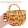 Rattan Hanging Basket Wall Mounted Planters Basket Ideal for Decorating