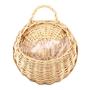 Rattan Hanging Basket Wicker Woven Basket for Front Door Home Garden