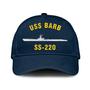 Uss Barb Ss-220 Classic Baseball Cap, Custom Embroidered Us Navy Ships Classic Cap, Gift For Navy Veteran