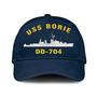 Uss Borie Dd-704 Classic Baseball Cap, Custom Embroidered Us Navy Ships Classic Cap, Gift For Navy Veteran
