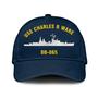Uss Charles R Ware Dd-865 Classic Baseball Cap, Custom Embroidered Us Navy Ships Classic Cap, Gift For Navy Veteran