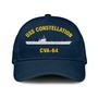 Uss Constellation Cva-64 Classic Cap, Custom Embroidered Us Navy Ships Classic Baseball Cap, Gift For Navy Veteran