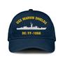 Uss Marvin Shields De_Ff-1066 Classic Cap, Custom Embroidered Us Navy Ships Classic Baseball Cap, Gift For Navy Veteran