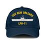 Uss New Orleans Lph-11 Classic Cap, Custom Embroidered Us Navy Ships Classic Baseball Cap, Gift For Navy Veteran