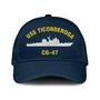 Uss Ticonderoga Cg-47 (1) Classic Cap, Custom Embroidered Us Navy Ships Classic Baseball Cap, Gift For Navy Veteran