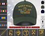 World War 2 Veteran Custom Embroidered Hat Military Honor Cap