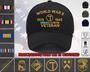 World War 2 Veteran Custom Embroidered Hat Military Honor Cap