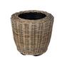 Ratan Basket Planter Indoor & Outdoor Jar Planter Basket with Plastic Pot