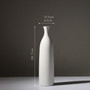 Nordic Modern Porcelain Minimalist White Color Bottle Shape Desktop Vase Design Ceramic Vases Decoration